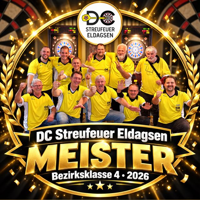 DC Streufeuer Eldagsen – Mannschaftsbild: Meister der Bezirksklasse 4, Saison 2026